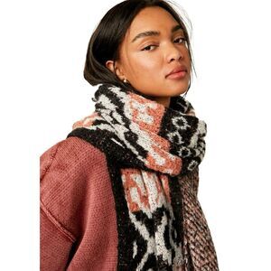 NWOT Free People Cottage Fairisle Blanket Scay